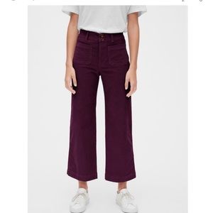 GAP High Rise Mariner Wide-Leg Cords 💜